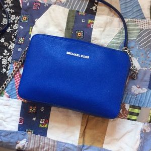 royal blue michael kors bag